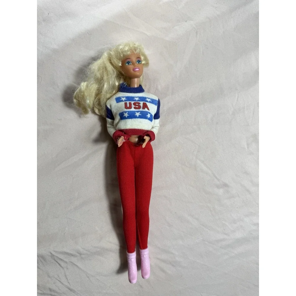 Barbie 1996 Olympic Gymnast Barbie Doll Mattel Vintage Coquette
